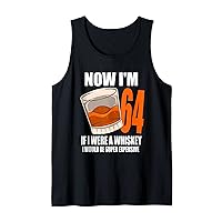 Whiskey Birthday Party 64 Year Old If I Were A Whiskey Man Tank Top