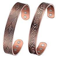 MagEnergy Copper Bracelet for Men for Arthritis Relief, Pure Copper Bracelet Made with Solid Copper Relief of Joint Pain, Arthritis, Joint Inflammation and Skin Allergies