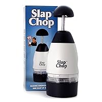 Original Slap Chop Slicer Chopper with Stainless Steel Blades & Butterfly Opening for Easy Cleaning - Vegetable Chopper Gadget - Mini Chopper for Salads - Kitchen Accessory