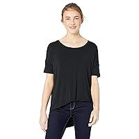 Amazon Essentials Women's Jersey Relaxed-Fit Short-Sleeve Drop-Shoulder Scoopneck Tunic (Previously Daily Ritual)
