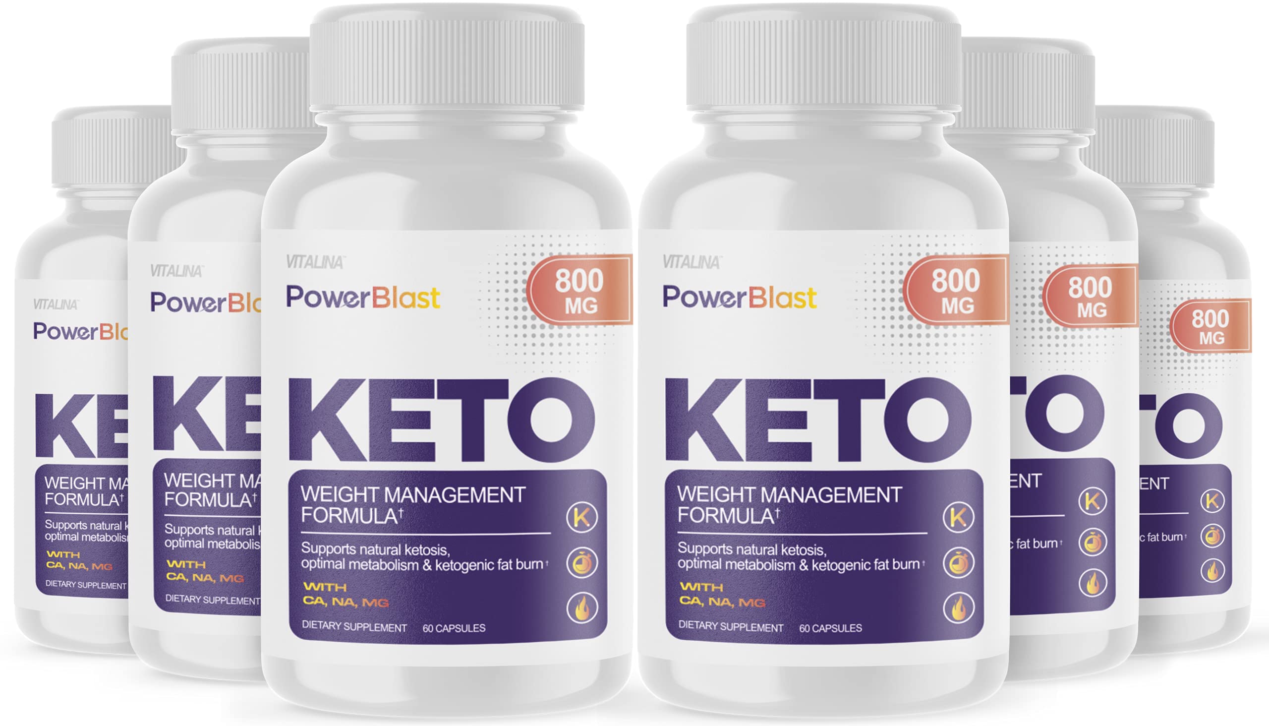 (6 Pack) Official PowerBlast Keto, Advanced Formula, Power Blast Keto, 6 Bottles, 6 Month Supply