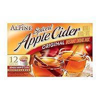 Alpine Spiced Apple Cider Original Instant Drink Mix, 12-Count .81-Ounce Cups(Total of 9.72-Oz)