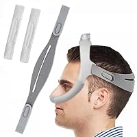 1 Pack Replacement Headgear Strap Compatible with Airfit N30i and P30i, Great Value Premium Soft Stretchy Supplies Adjustable Fit with 2 Strap Covers to Reduce Face Pressure