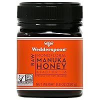 Raw Premium Manuka Honey KFactor 16, 8.8 Oz, Unpasteurized, Genuine New Zealand Honey, Multi-Functional, Non-GMO Superfood