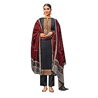 ladyline Cotton Elegant Embroidery Salwar Kameez with Bandhani Printed Cotton Dupatta