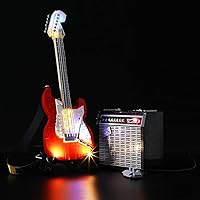 LED Light Kit (Gesture Control) Compatible with Lego Ideas Fender Stratocaster - Lighting Set for Ideas 21329 Building Model (Model Set Not Included)