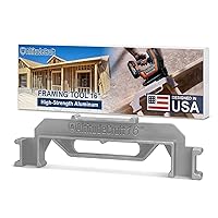 Framing Tools - 16″ Framing Stud Layout Tool, Stud Framing Jig for 16 Inch On-Center Precision Wall Stud Framing Measurement (1-Piece)