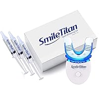 Teeth Whitening Kit with LED Light, 3 Carbamide Peroxide Teeth Whitening Gel Express Teeth Whitener. Remove Stains from Coffee, Smoking, Wine, Food (5 Piece Set)