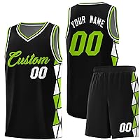 Custom Basketball Jersey with Athletic Shorts, Personalized Lightweight Practice Sports Training Tracksuit for Men/Youth