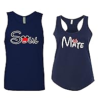 Soul Mate Matching Tops - Matching Couples Shirts - Matching Couple T-Shirts - King and Queen Shirts