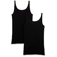 Amazon Essentials Women's Slim-Fit Thin Strap Vest, Pack of 2