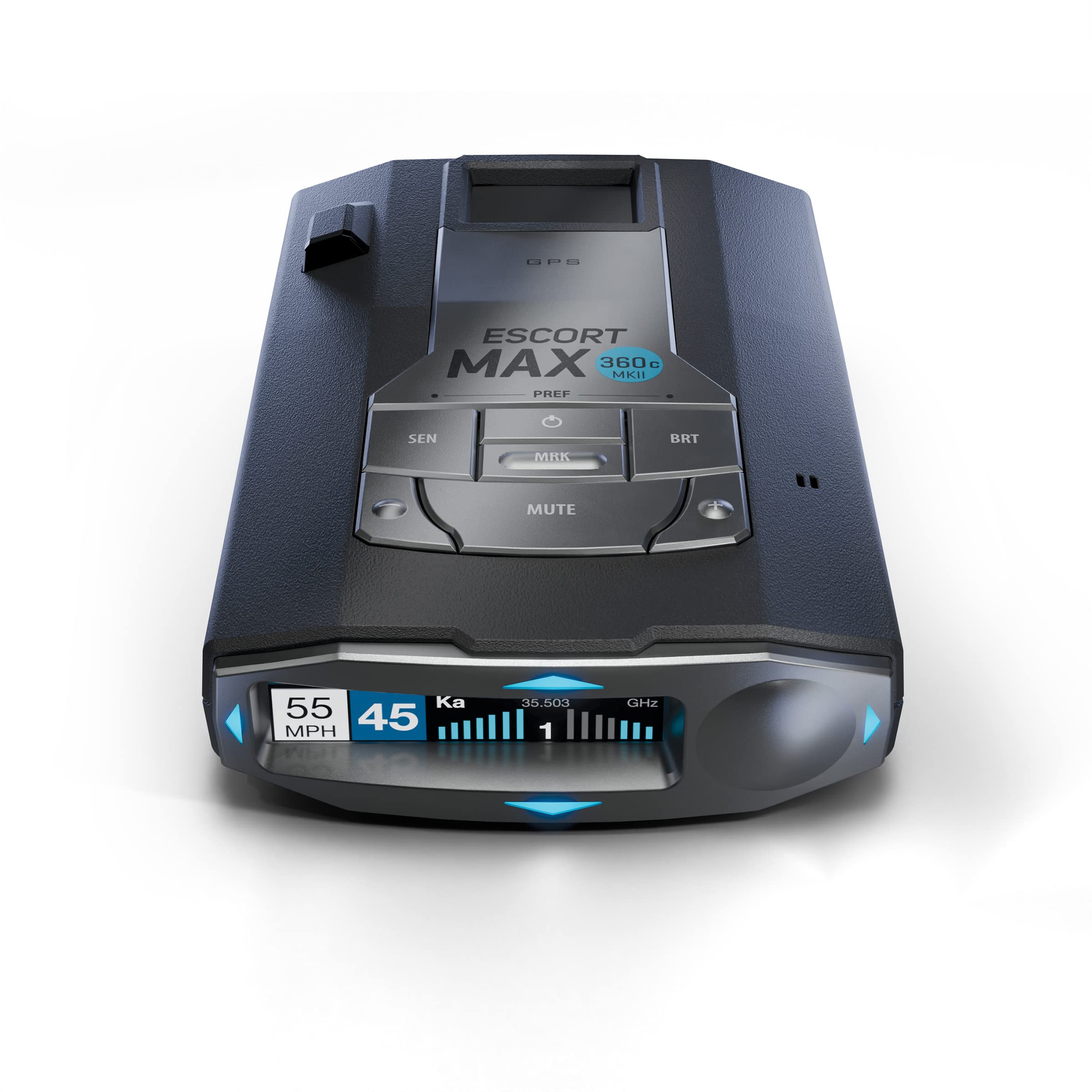 Escort MAX 360c MKII Laser Radar Detector - Dual-Band Wi-Fi and Bluetooth Enabled, 360° Directional Arrows, Exceptional Range, Shared Alerts, Drive Smarter App, Black