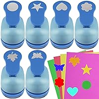 12pcs Craft Hole Punch Shapes Set,Small Paper Puncher for Kids,Single  Crafting Scrapbook Punches,Star,Butterfly,Leaf,Christmas Tree.Heart,Tag  stamp