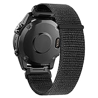 Compatible with Garmin Fenix 7X/6X/6X Pro/5X/5X Plus, 26mm Nylon Velcro Quick Easy Fit Watch Band Breathable Adjustable Strap Replacement for Garmin Descent MK1/D2 Delta PX/D2 Charlie