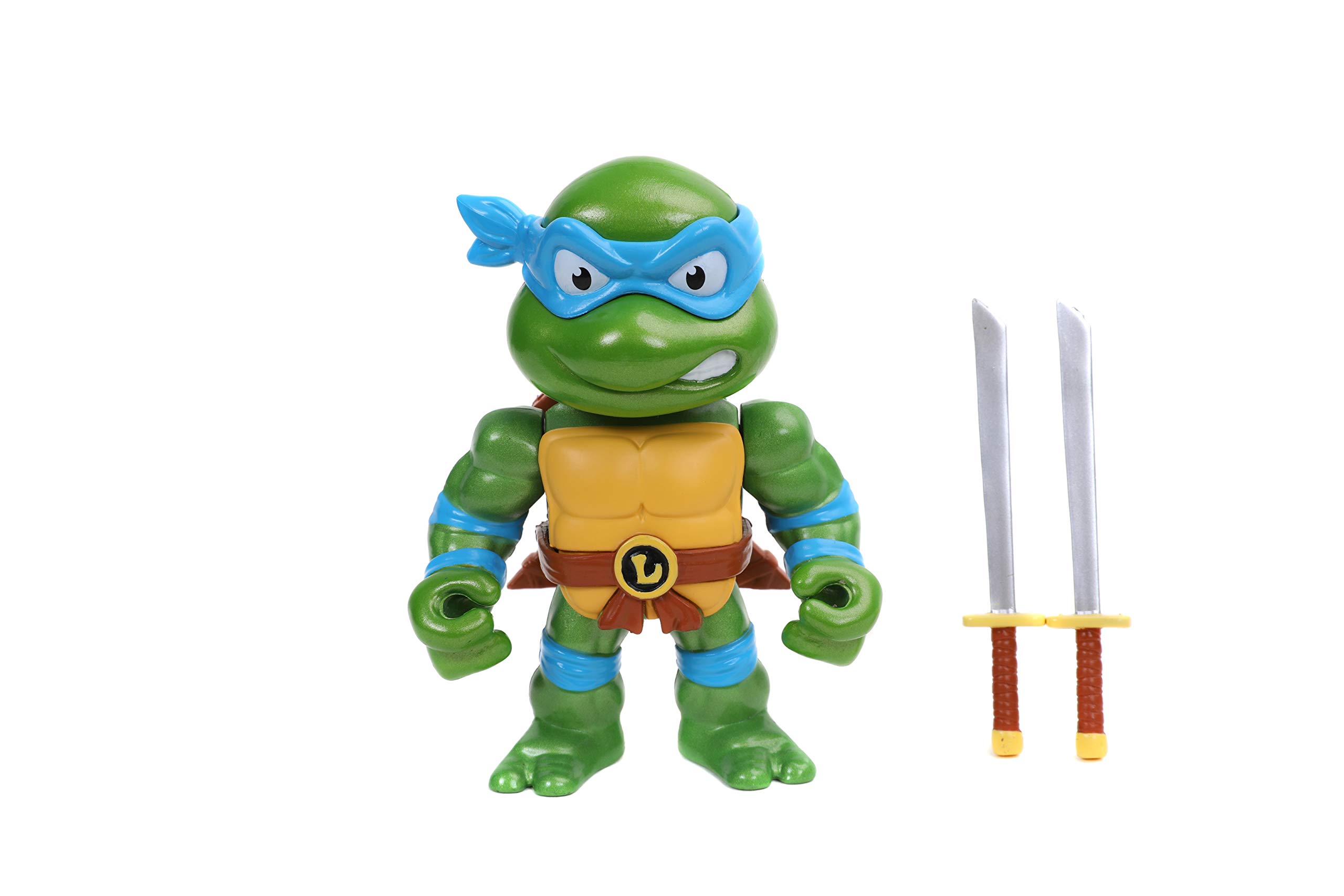 Jada Toys Teenage Mutant Ninja Turtles 4 Leonardo Die-cast Figure, Toys for Kids and Adults, Blue