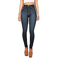 Andongnywell High Waisted-Rise Colored Stretch Skinny Jeans for Women