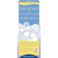 Natracare Maternity Pads 10 Ct, 5 Boxes (50 Pads Total)