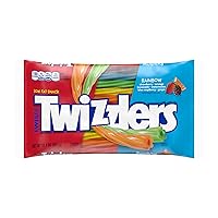 TWIZZLERS Twists Rainbow Flavored Licorice Style, Candy Bags, 12.4 oz (6 Count)