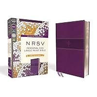 NRSV, Personal Size Large Print Bible with Apocrypha, Leathersoft, Purple, Comfort Print NRSV, Personal Size Large Print Bible with Apocrypha, Leathersoft, Purple, Comfort Print Imitation Leather