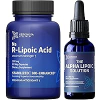 R-Lipoic Acid 300mg 60 Caps and The Alpha Lipoic Solution Bundle