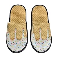 Women's Washable Slippers Padded Sole for Comfort for Home Hotel Spa Bedroom Guests,Hotel,Travel,Funny Slippers Fits Up to Most Adults