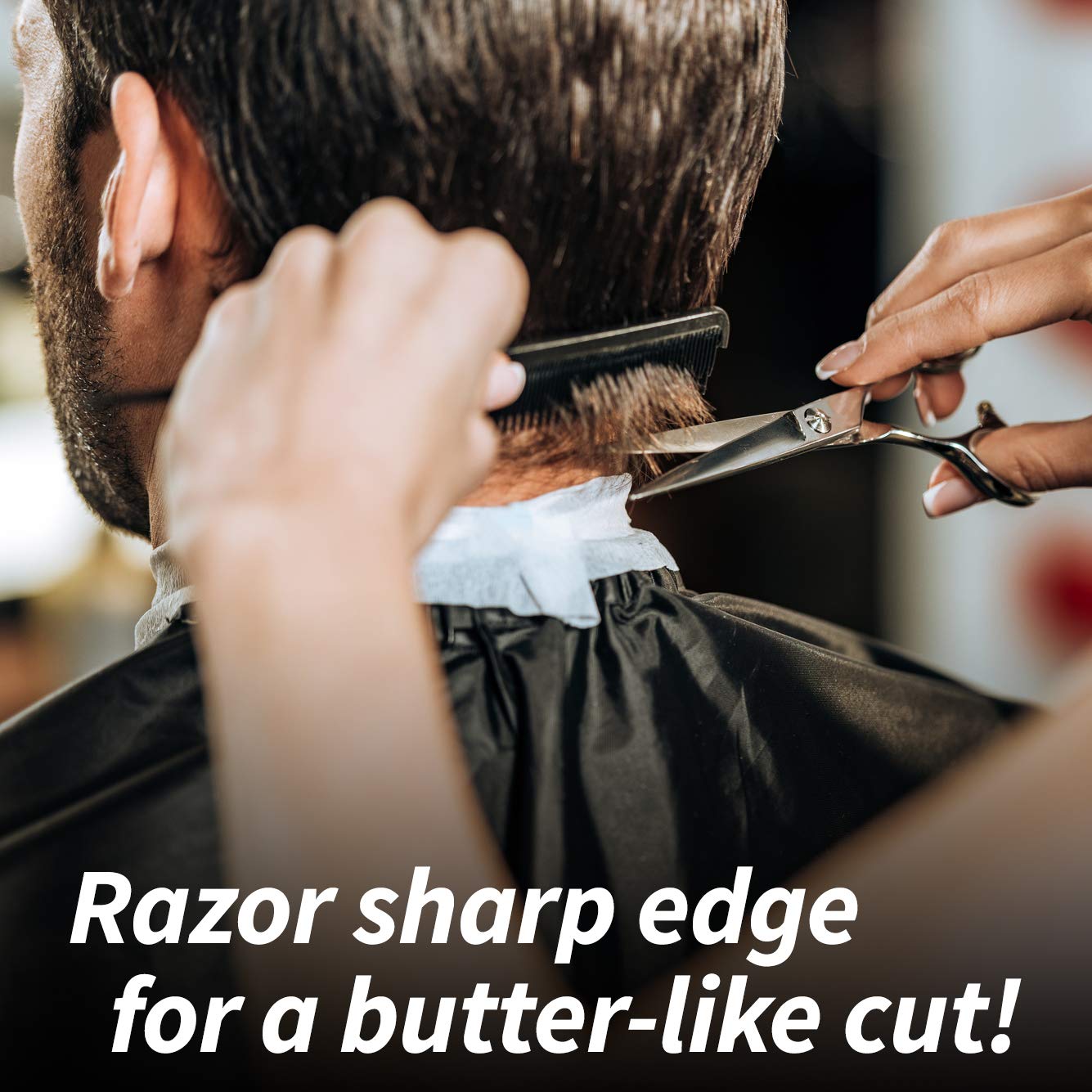 JW CRX Professional Hair Cutting Scissors & Thinning Shear Set with Comb Set - Razor Edge Series