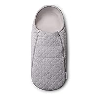 Bugaboo Newborn Inlay - Footmuff Suitable from Birth up to 6 Months - Light Grey Melange