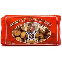 Gadeschi Traditional Italian Amaretti Cookies from Italy, Authentic Gourmet Italian Dessert Food Gift, Gifting for Holiday, Birthday, Christmas, Get Well Gifts, 7.06 oz
