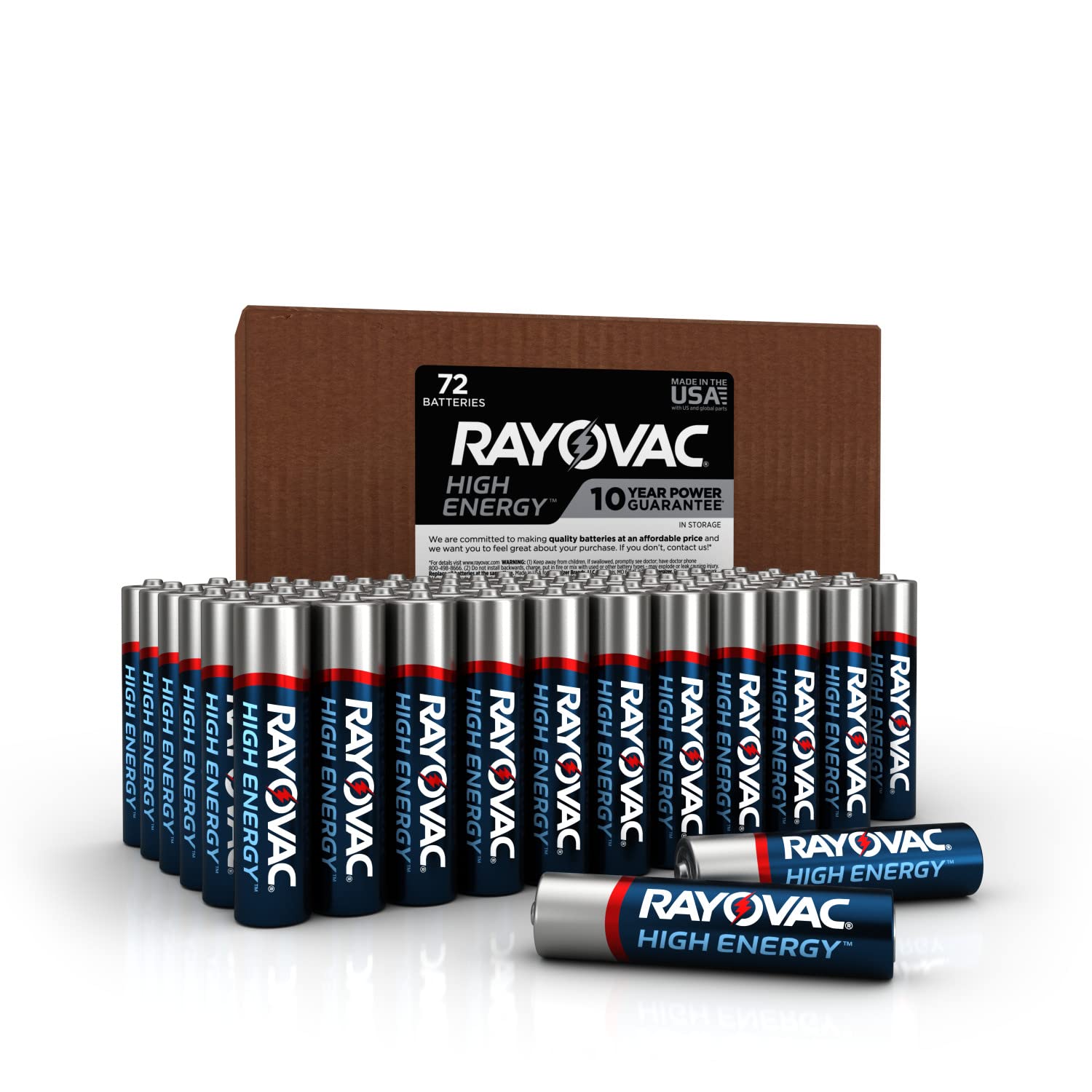 AAA Batteries by Rayovac, Triple A Battery Alkaline, 72 Count