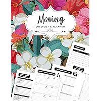 Moving Checklist: All-In-One Guided Moving Planner - For Packing, Relocation, and more - Plan smoothly your Moving to a New House