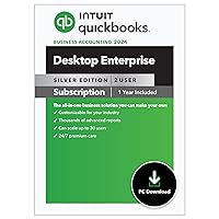 Intuit QuickBooks Desktop Enterprise Silver 2024 2 User, 1-Year Subscription [PC Download] Intuit QuickBooks Desktop Enterprise Silver 2024 2 User, 1-Year Subscription [PC Download] 2-User 1-User 3-User 5-User