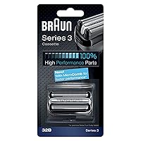 Braun Series 3 32B Foil & Cutter Replacement Head, Compatible with Models 3000s, 3010s, 3040s, 3050cc, 3070cc, 3080s, 3090cc
