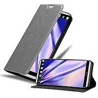 Book Case Compatible with LG V20 in Titanium Grey - with Magnetic Closure, Stand Function and Card Slot - Wallet Etui Cover Pouch PU Leather Flip