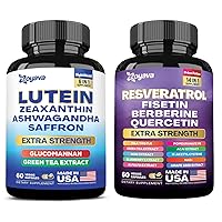 Lutein 6-in-1 Supplement and Resveratrol 14-in-1 Supplement Bundle