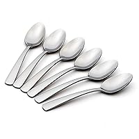 Aptitude Everyday Flatware Dinner Spoons 18/0 Stainless Steel, Set of 6, Silverware Set
