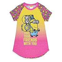 INTIMO Girls' Despicable Me Minions Take Your Friends With You Nightgown Sleep Pajama Shirt