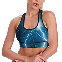 Blue Thunder Breathable Sports Bras for Women Workout Yoga Vest Underwear Crop Tops Gym