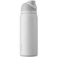 Owala FreeSip Insulated Stainless Steel Water Bottle with Straw, BPA-Free Sports Water Bottle, Great for Travel, 32 Oz, Shy Marshmallow