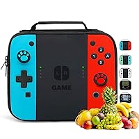 Insulated Lunch Box for Boys Girls, Game Lunch Bag for Work Office Travel Picnic Hiking Beach, Waterproof Leakproof Portable Fits Most Lunch Bento Boxes