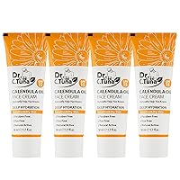 FARMASi 4-Pack Dr C Tuna Calendula Oil Face Cream - Soothing Moisturizer Skin Repair Natural Hydration Sensitive Skin Care Anti-Inflammatory Gentle Formula Daily Use Nourishing