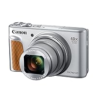 Canon PowerShot SX740 Digital Camera w/40x Optical Zoom & 3 Inch Tilt LCD - 4K Video, Wi-Fi, NFC, Bluetooth Enabled (Silver) (Renewed)