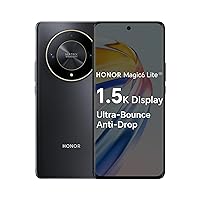 Honor Magic6 Lite Dual-SIM 256GB ROM + 8GB RAM (Only GSM | No CDMA) Factory Unlocked 5G Smartphone (Midnight Black) - International Version