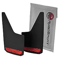 RoadSport 4326 'C' Series Universal Fit Premiere Splash Guard (Black with Red Prism; 18