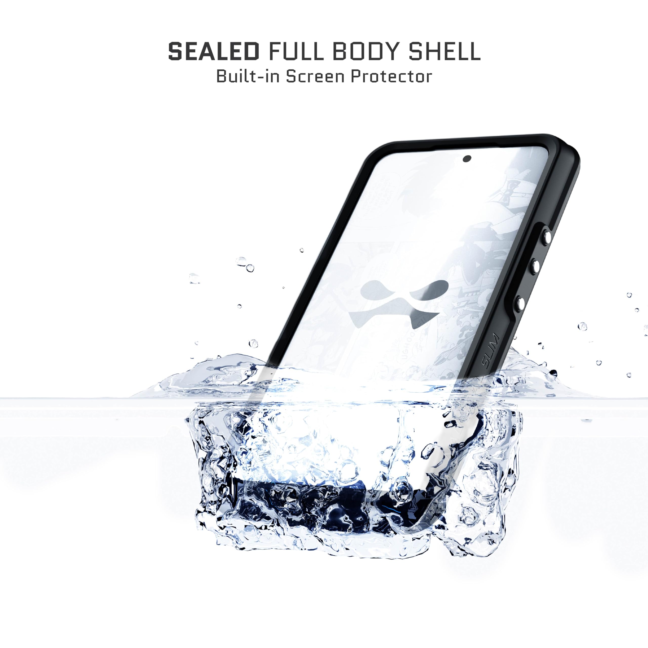 Ghostek Nautical Slim Samsung Galaxy S24 Ultra Waterproof Case - Built-in Screen and Camera Protector, Heavy Duty Shockproof Underwater Phone Cover Designed for 2024 Samsung S24 Ultra (6.8