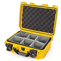 Nanuk 915 Pro IP67 Rated Impact-Resistant Waterproof NK-7 Resin Shell Airline Carry-On Photo Kit Hard Case with Soft Grip and Ergonomic Handle, PowerClaw Superior Latching System (Yellow)