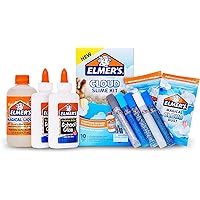 Elmer’s Cloud Slime Kit Slime Supplies Include Elmer’s White School Glue, Elmer’s Glitter Glue Pens, Magical Cloud Dust, Elmer's Magical Liquid Slime Activator, 10 Count