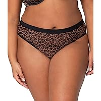Curvy Couture Women's Plus Size Brief Panties in Smooth, Mesh and Lace, Available in Multi Packs