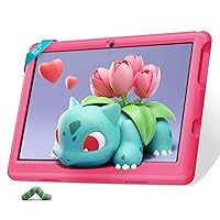 Children's Tablet 10 Inch Android 12 Tablet for Children with Quad Core Processor, 2GB RAM + 32GB ROM, 5000mAh, WiFi, Bluetooth, Tablet with Dual Camera