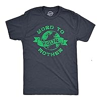 Mens Earth Day T Shirts Funny Green Environmental Graphic Novelty Recycling Tees for Guys