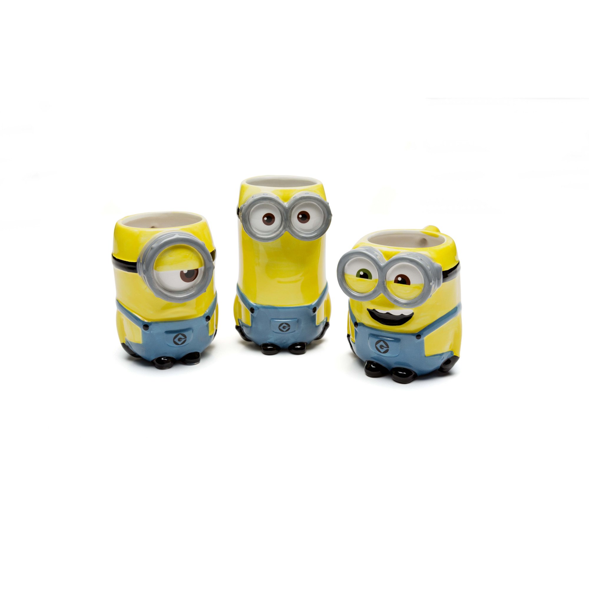 Zak Designs Despicable Me Kevin Minion 3D Sculpted Ceramic Coffee Mug for Hot Drinks, 14 oz